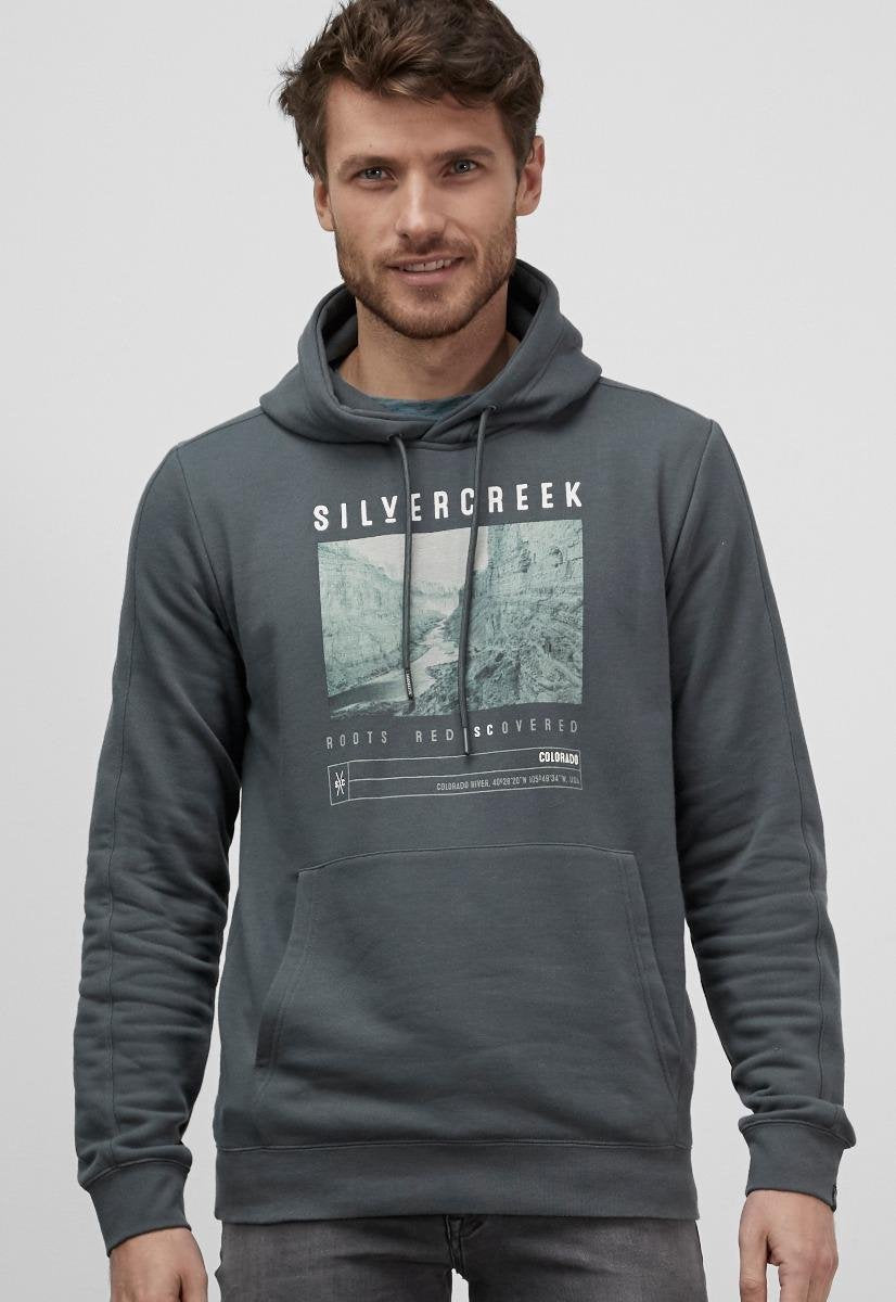 Silvercreek  Alcove Hoodie  Mannen Green Grey S