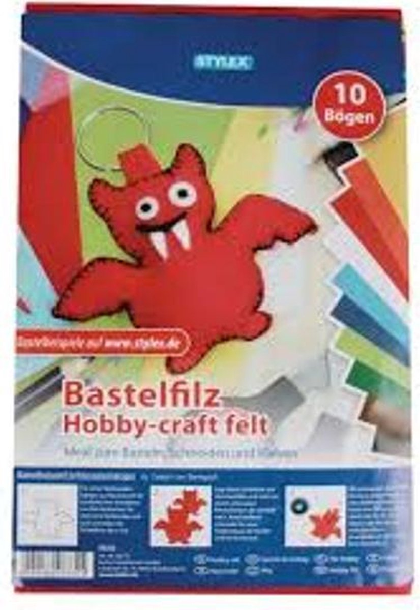 Stylex Knutselset Vilt 20 X 30 Cm 10 Vellen