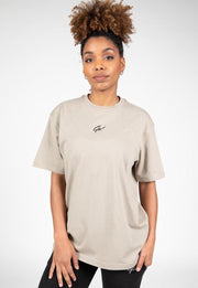 Gorilla Wear Bixby Oversized T-Shirt - Beige - S