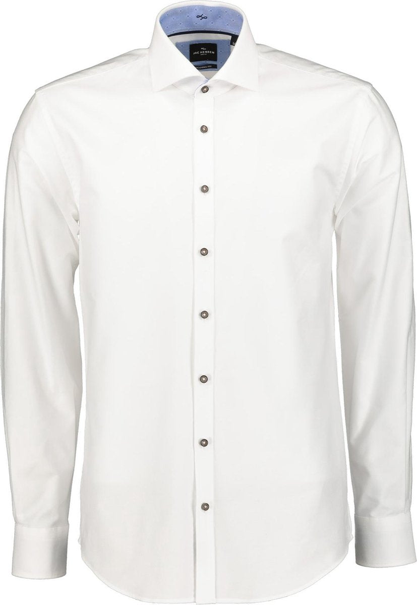 Jac Hensen Overhemd - Modern Fit - Wit - 3XL Grote Maten