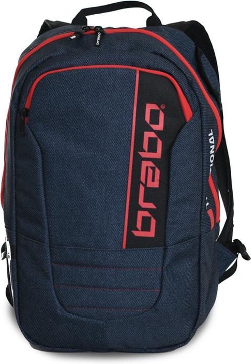 Brabo Backpack SR Trad. Denim Bl/Rd Sticktas Unisex - Rd