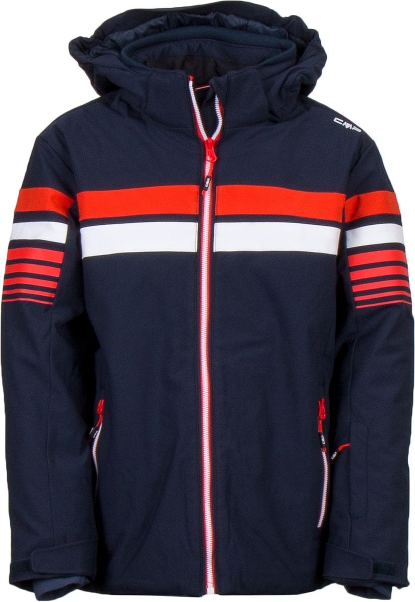 CMP Wintersportjas - Maat 128  - Jongens - navy/rood/wit