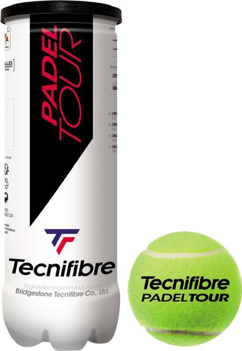 Tecnifibre PADEL TOUR (tube van 3 ballen)