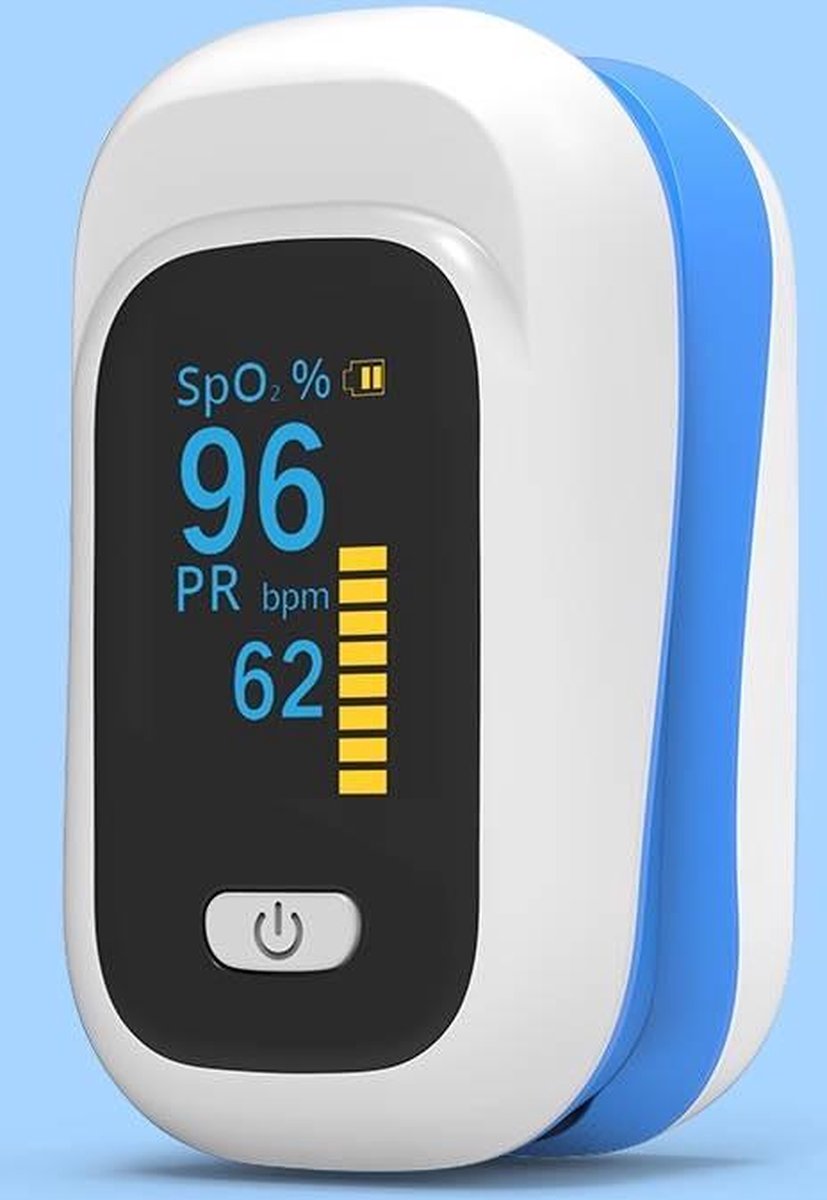 Saturatiemeter- Professioneel- Bloed-zuurstofmeter- Pulse Oximeter- Vinger Hartslagmeter- CE gecertificeerd- MAKAI YK-80C