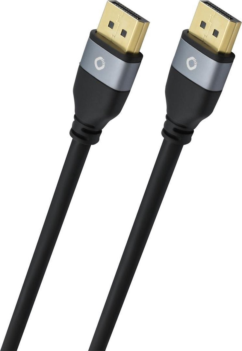 DisplayPort Aansluitkabel [1x DisplayPort stekker - 1x DisplayPort stekker] 1.00 m Zwart Oehlbach Impact Plus