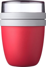 Mepal – Lunchpot Ellipse – Praktische muesli beker to go – Nordic red – Geschikt voor vriezer