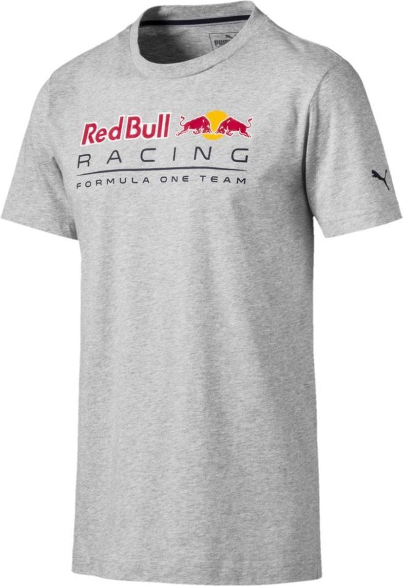 PUMA Red Bull Racing Logo Tee Shirt Heren - Light Gray Heather - Maat L