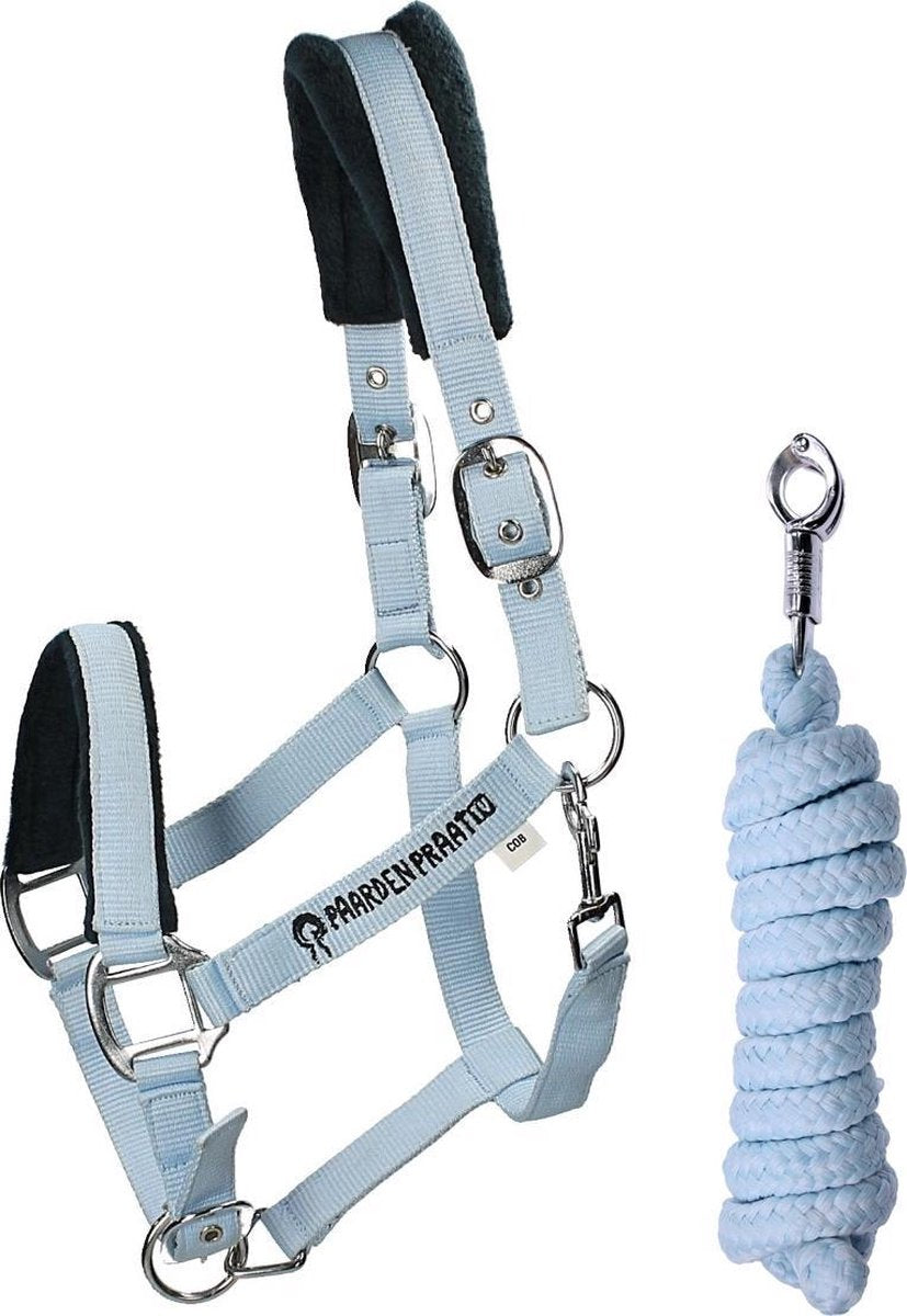 Paardenpraattv Halsterset Paardenpraat By Ej Vito - Light Blue - cob