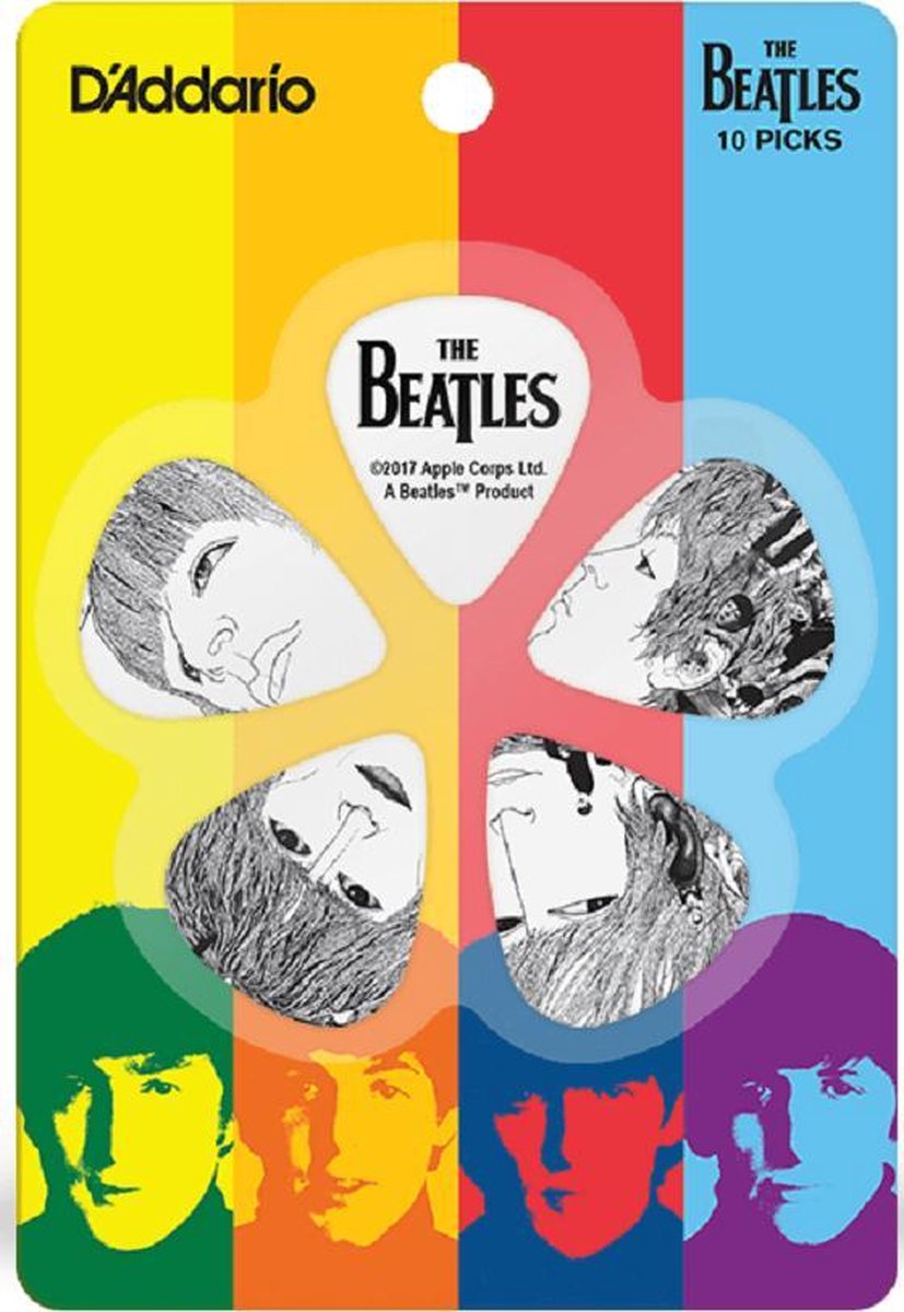 D'Addario The Beatles Revolver Plectrum 10-pack Light 0.50 mm