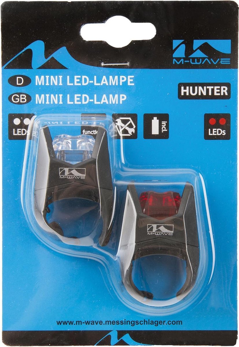M-wave Verlichting Set Batterij Hunter