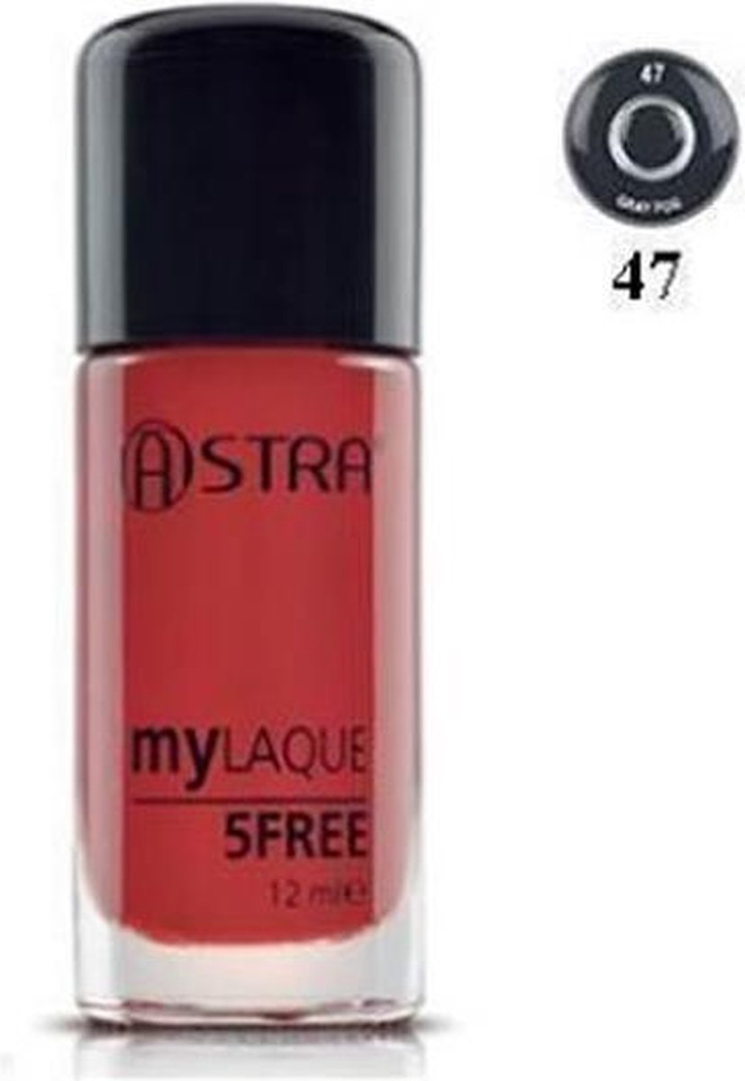 Astra My Laque 5 Free Nail Polish 12ml - 47 Grey Fog