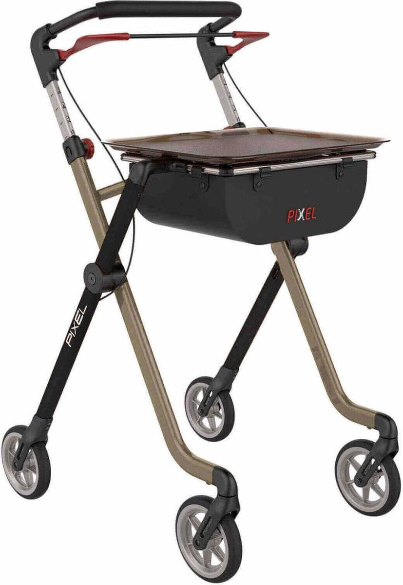 Rehasense Pixel / SPACE  Binnenhuis Rollator Met Groot Dienblad - Best Getest