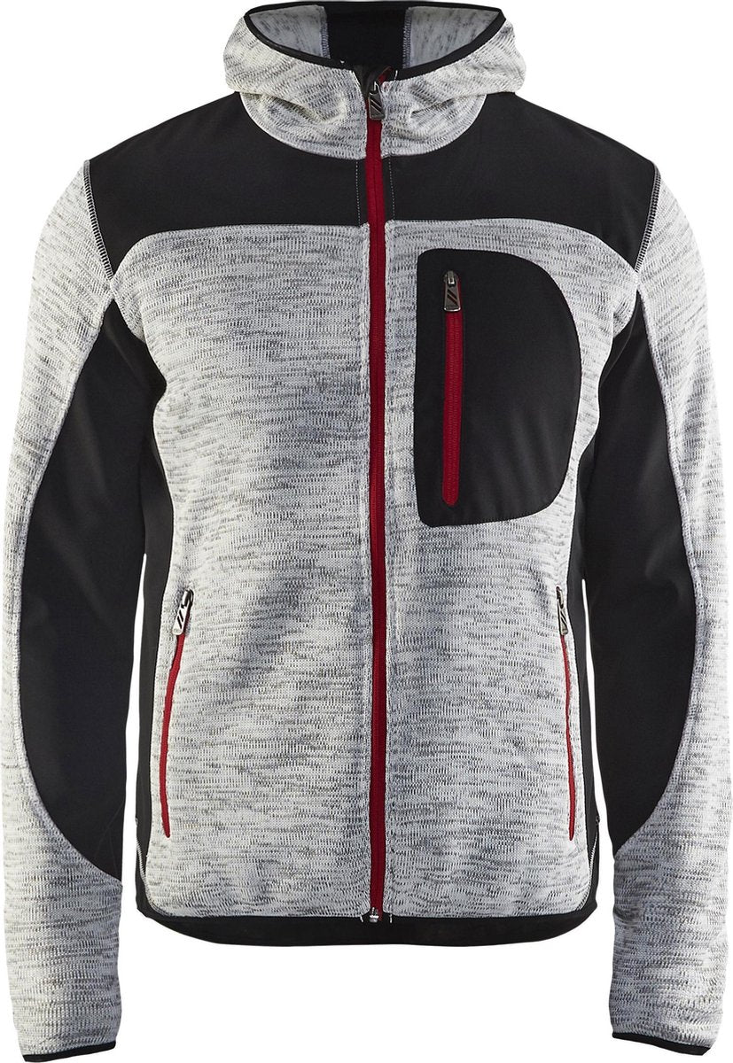 Blaklader Gebreid vest met softshell 4930-2117 - Mannen - Grijs - 3XL