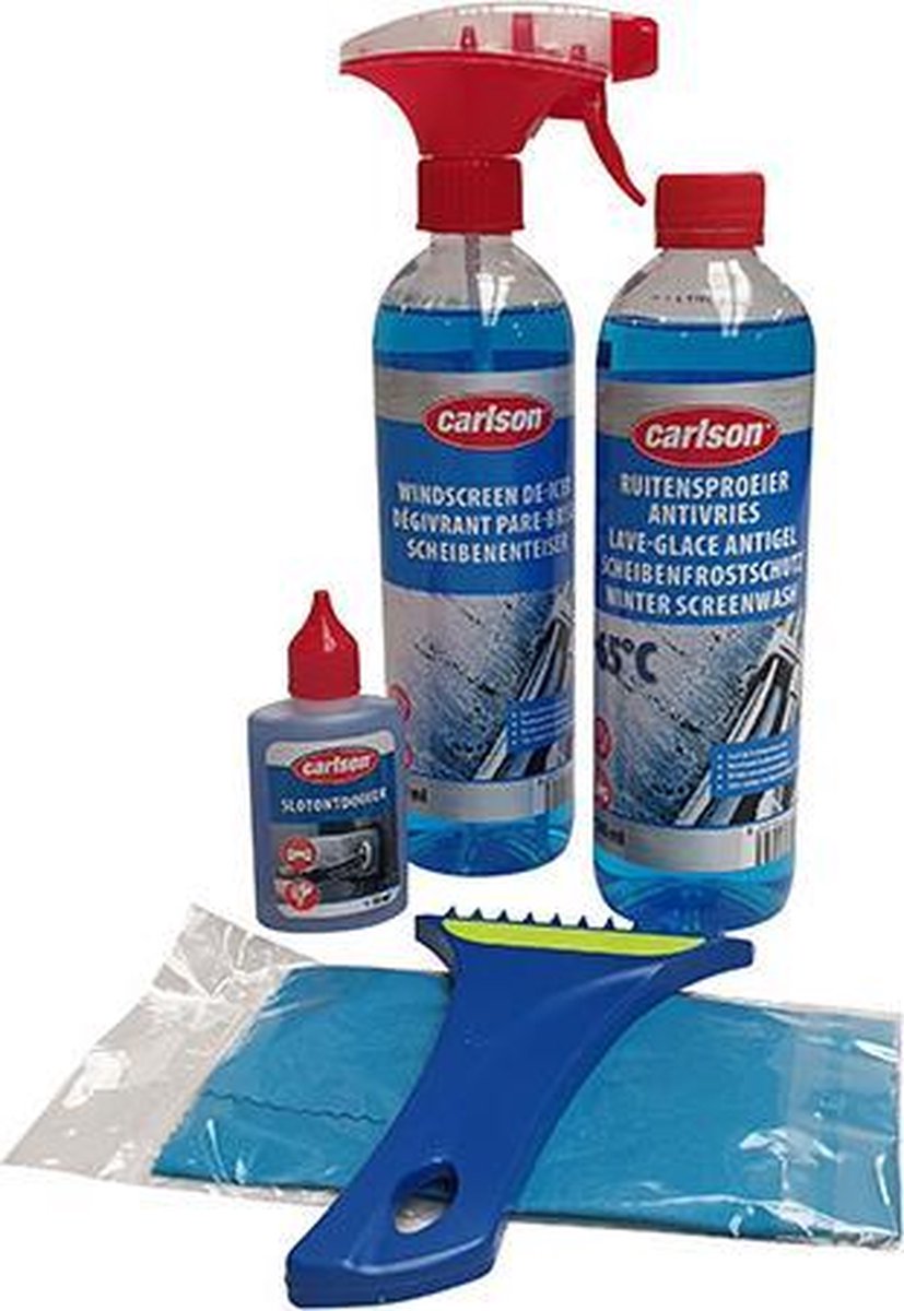 Carlson Auto Winterset - Ruitontdooier Antivries - 5-Delig