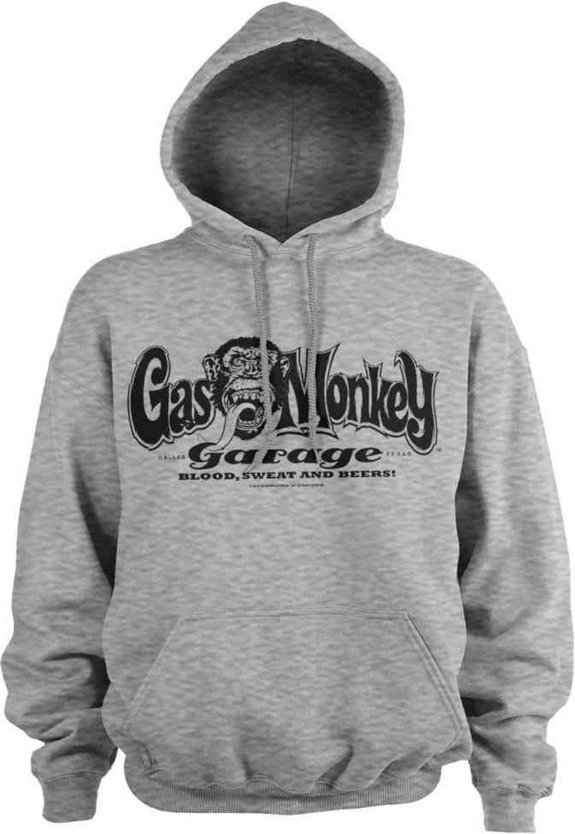 Gas Monkey Garage Hoodie/trui -2XL- Logo Grijs