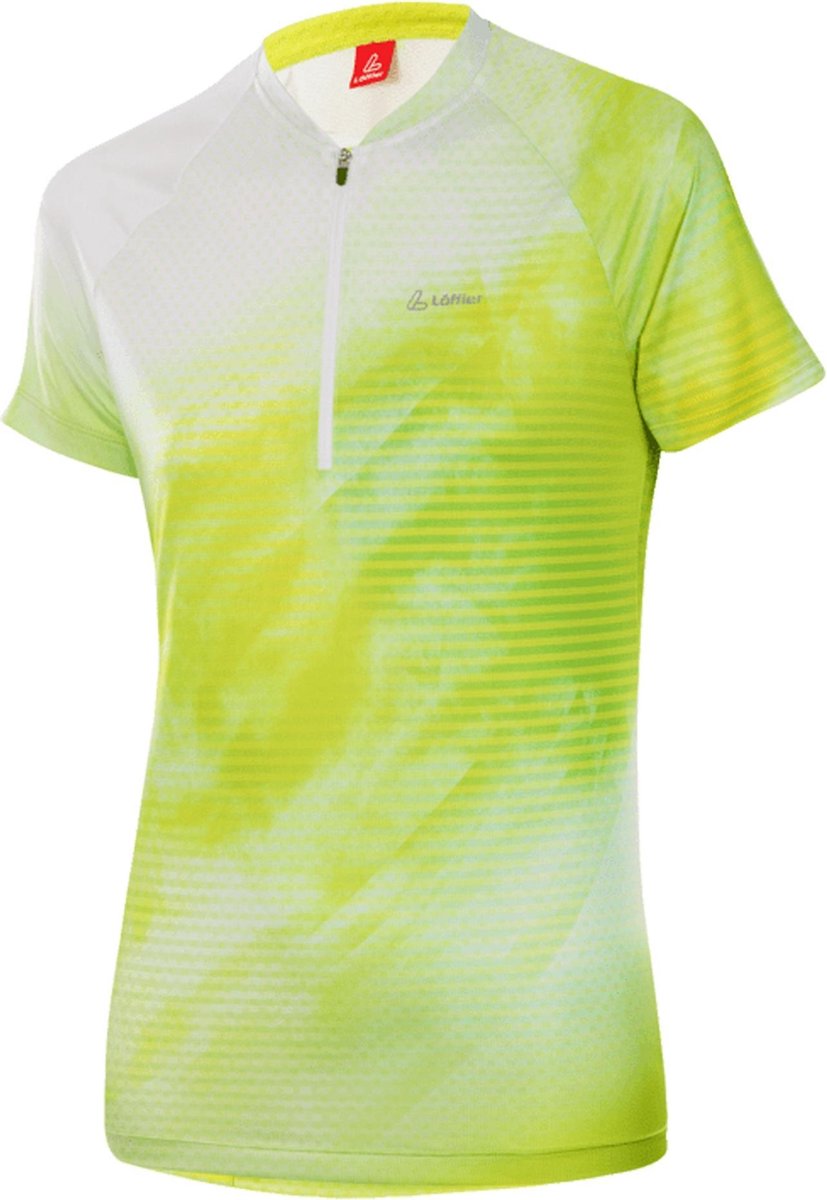 Loffler HZ  Fietsshirt - Maat 40  - Vrouwen - licht groen - wit