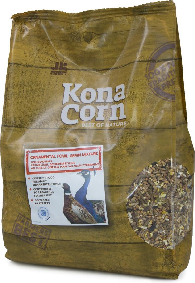 KonaCorn Sierhoendermix 3 x 4 kg Sierkippen Sierhoenders Kippen Kuikens Kippenvoer