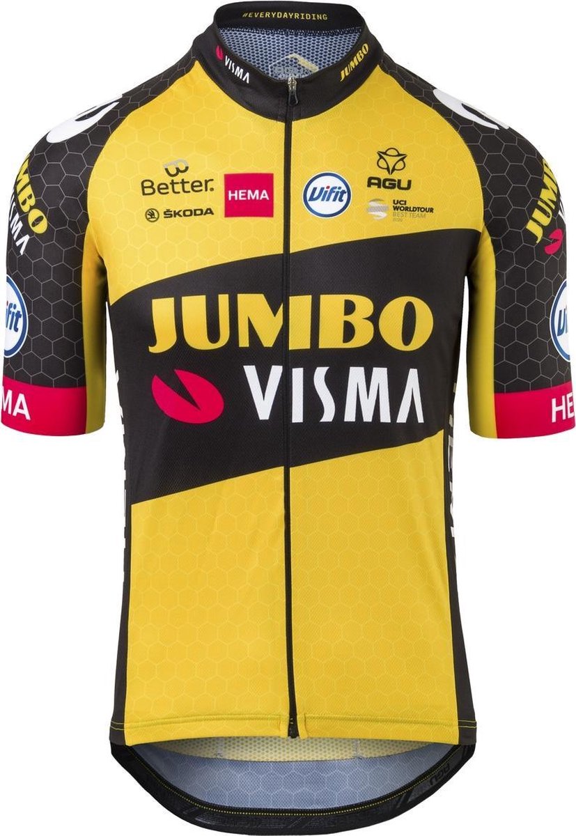 AGU Replica Fietsshirt Team Jumbo Visma Heren 2021 - Geel - XXXL