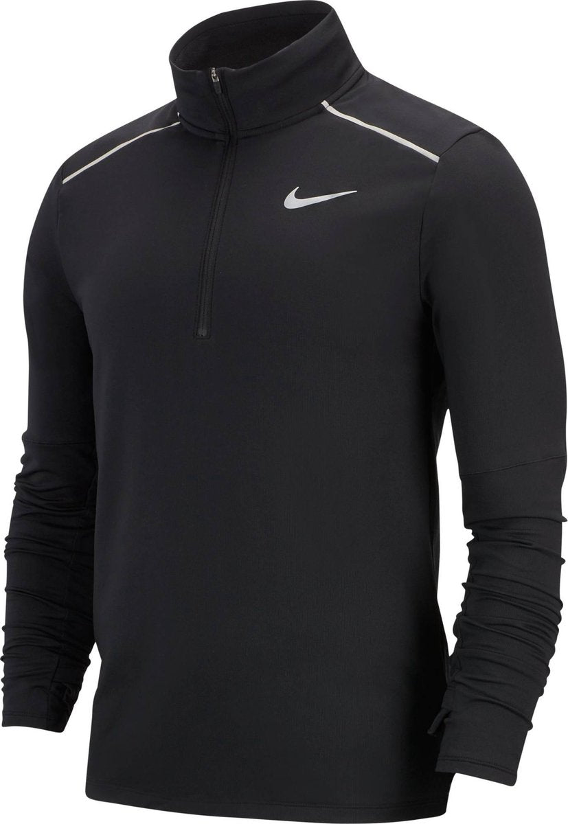 Nike Elmnt Top Hz 3.0 Heren Sporttrui - Zwart/Zilver - Maat L