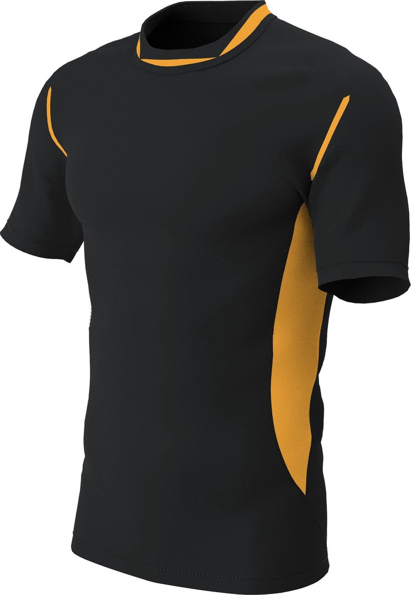 RugBee PRO TRAINING TEE BLACK/AMBER YOUTH XL