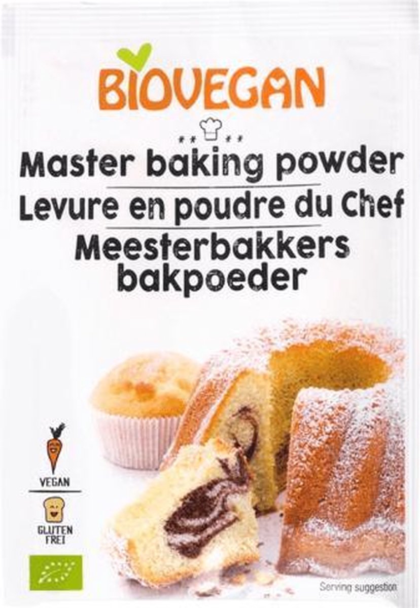 Masterclass bakpoeder Biovegan - Zakje 17 gram - Biologisch