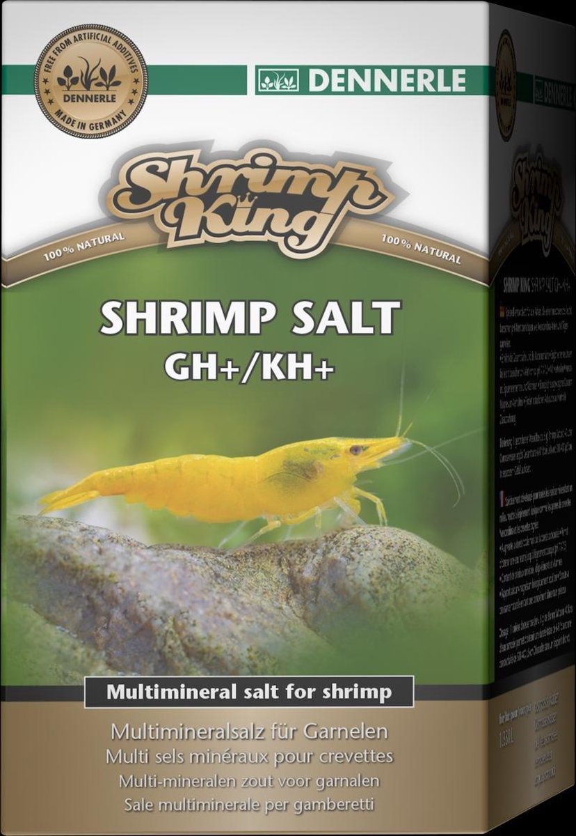 Dennerle Shrimp King Shrimp Salt GH/KH+ - Inhoud: 200 gram