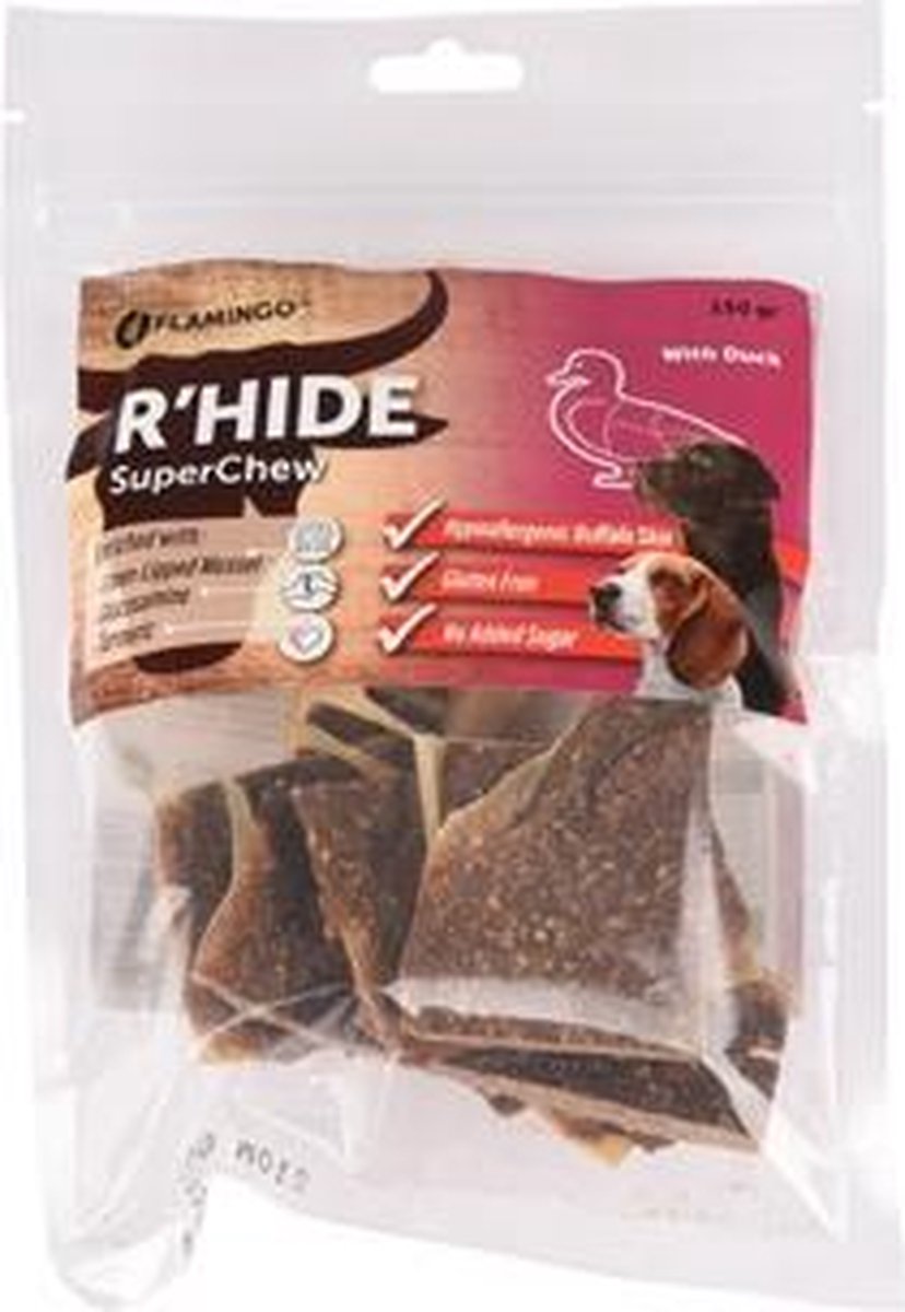 Flamingo hondensnack R'hide superchew eend 150 gr