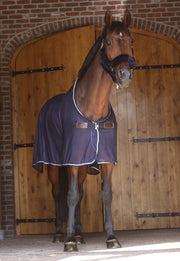 Cavar Vliegendeken Donkerblauw 205cm - vliegen deken  - mesh - vliegendek