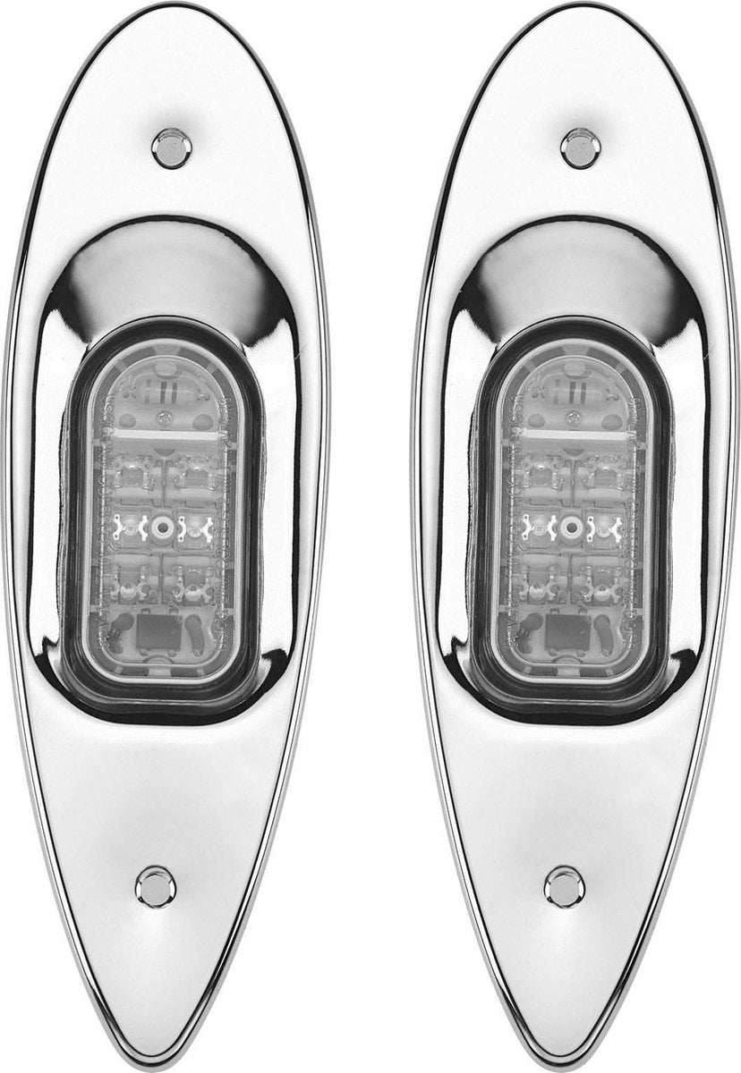 Set RVS inbouw ledlampen