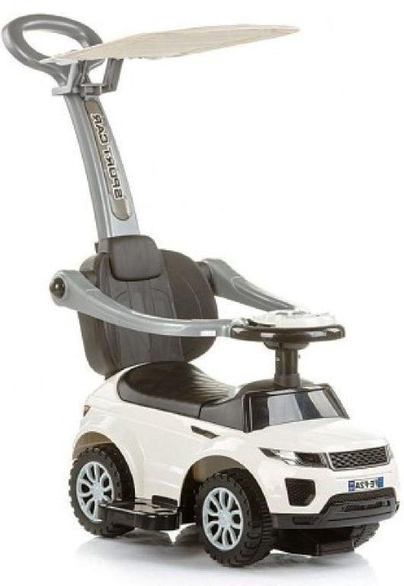Chipolino Loopauto RR MAX - Duwauto - Met geluid - Met zonwering - Wit