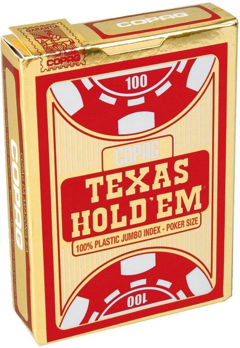 Cartamundi Speelkaarten Poker Texas Rood