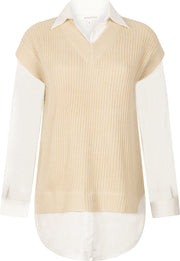 Tramontana | Spencer met Blouse | Grey Melange | Maat XL | Blouse Dames Volwassen