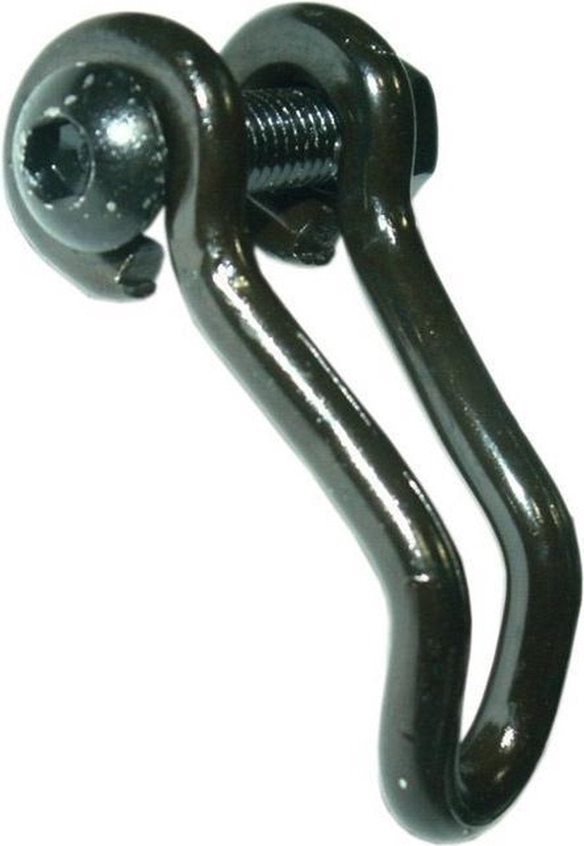 Bumm koplamphaak zwart RVS kort 25/18mm 474DSPB