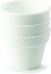 FusionBrands PetitPot Serveerschaaltjes - Siliconen - Wit - Set van 3 stuks