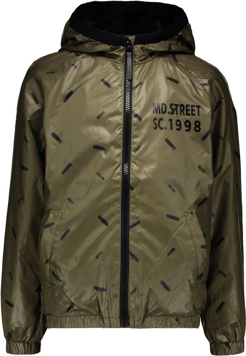 Moodstreet Jongens jacks Moodstreet MT jacket AOP skate khaki 92
