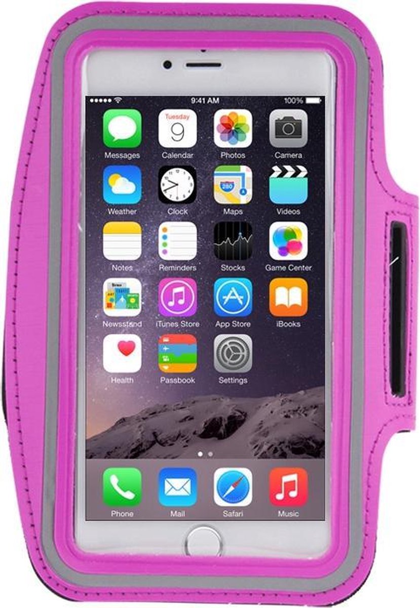 Mobigear Sportarmband Magenta iPhone 8 Plus / 7 Plus / 6(s) Plus
