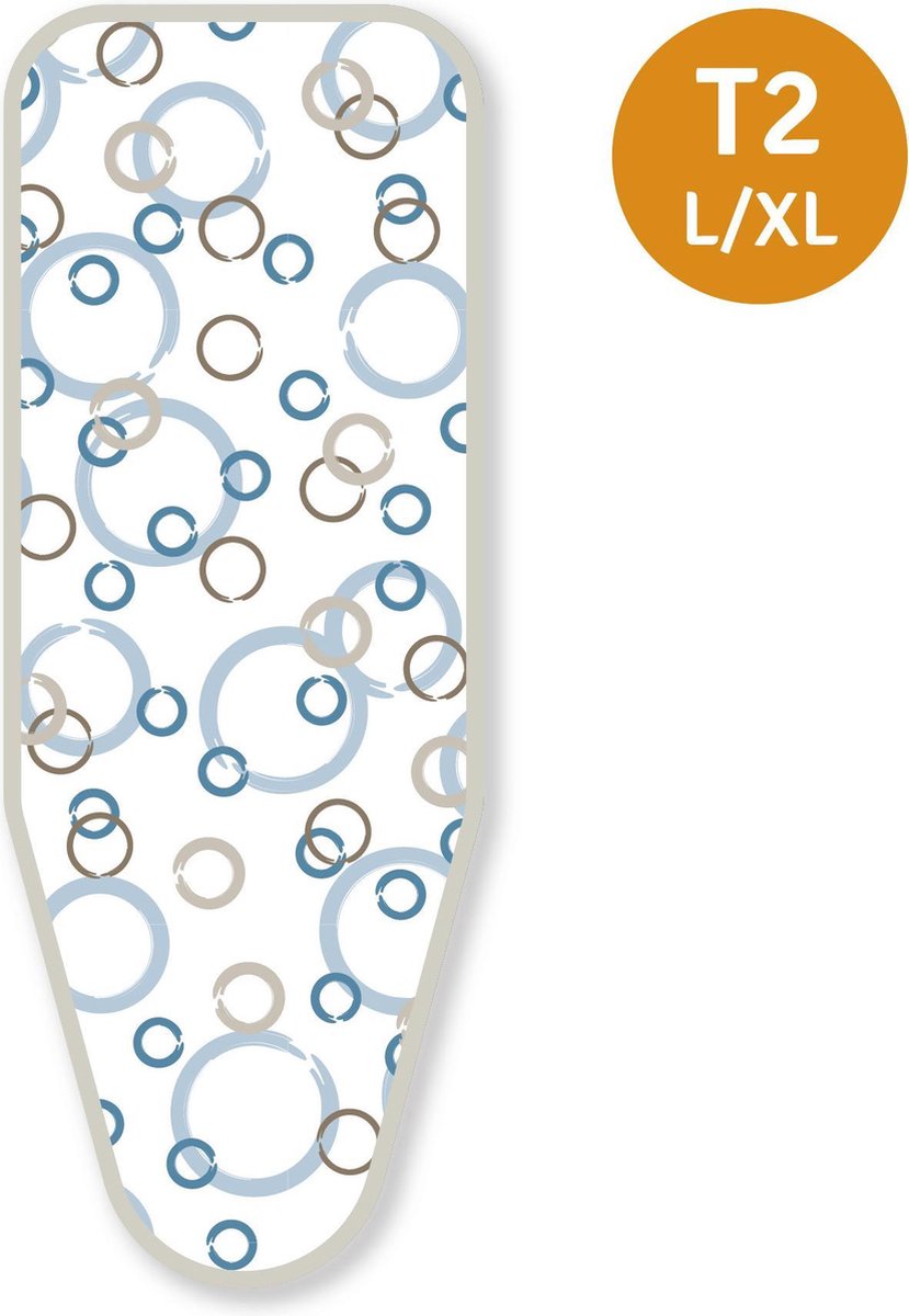 LaundrySpecialist® Strijkplankovertrek ACTIVE L/XL - 148x62cm - Blauw/Wit