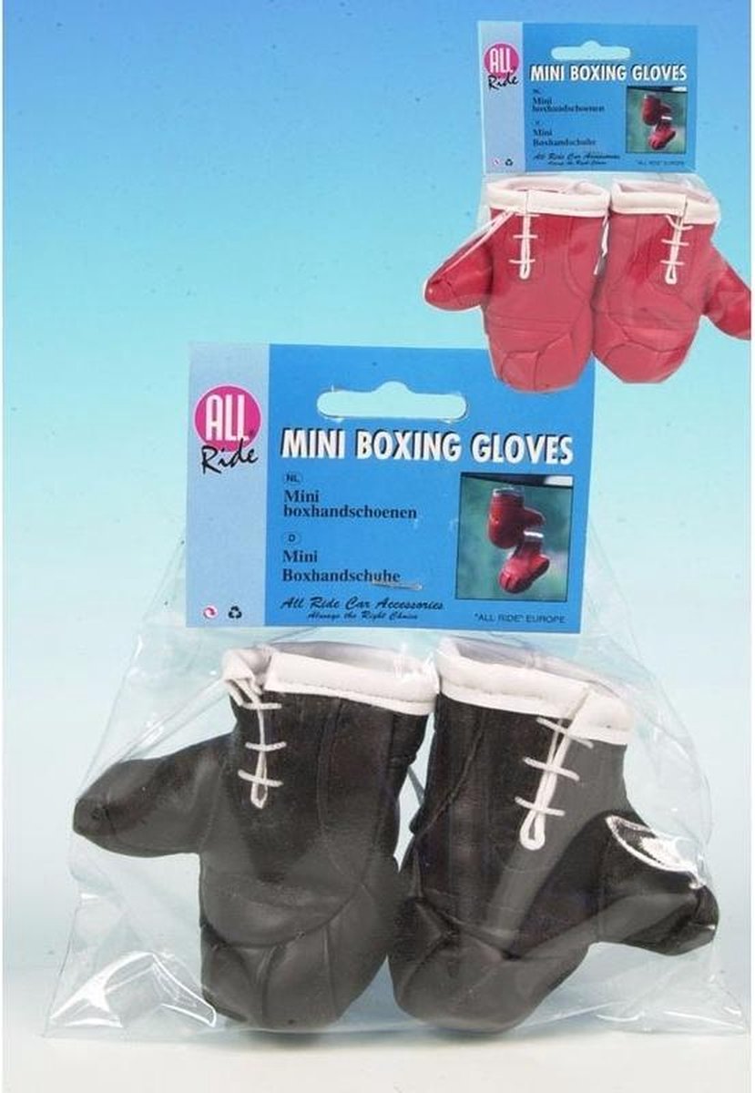 Bokshandschoenen mini voor in de auto rood
