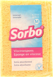 1x Viscose sponzen/schoonmaaksponzen 14 cm - Streeploos resultaat - Huishoudelijke producten - Huishouden - Schoonmaken/afwassen