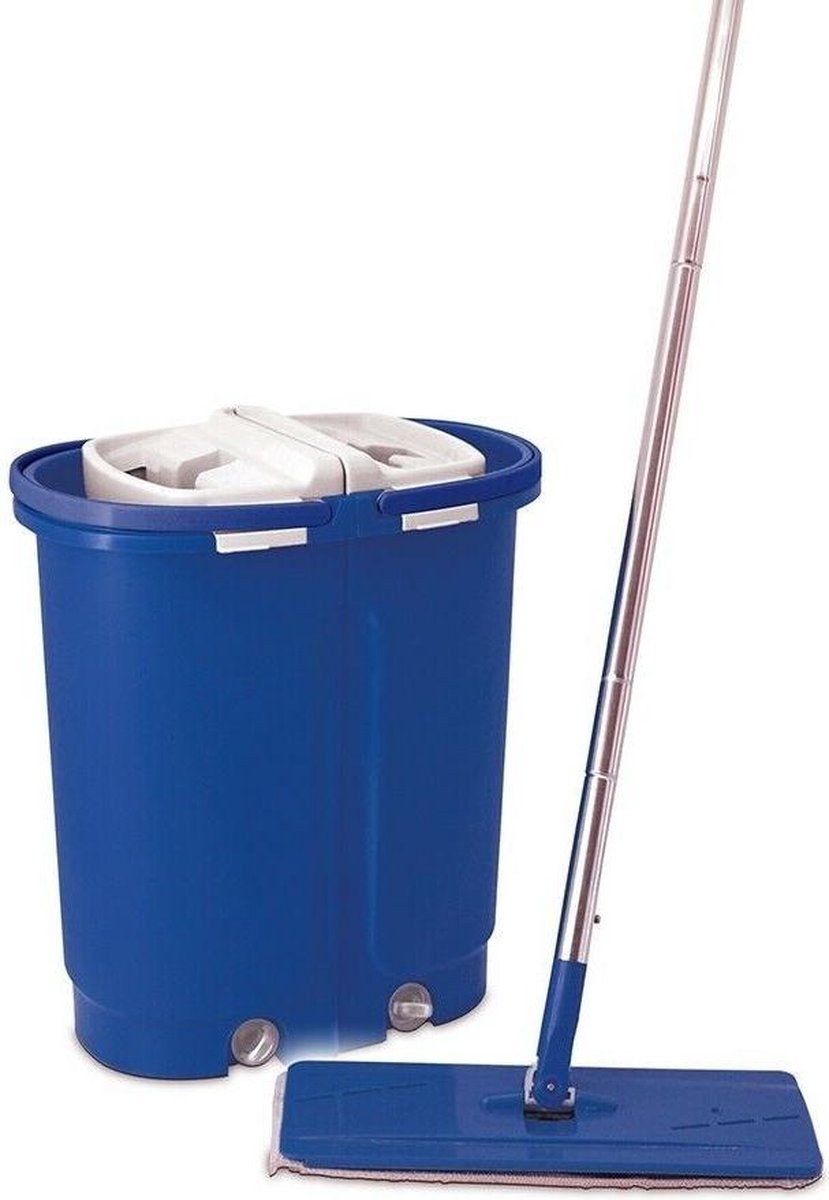 Livington Touchless Mop XXL – zelfreinigende mop – huishoudhulp 2019 - grote capaciteit 7 liter – automatisch dweilsysteem – 360 graden draaiende mop – vloeren schoon maken – makkelijk reinigen