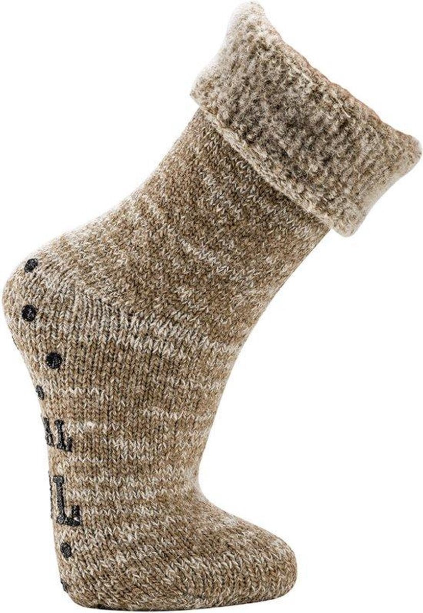 Topsocks Luxury Wool huissokken taupe 49-52