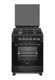 Wiggo WO-E607B(BB) Serie 7 - Gasfornuis - Zwart