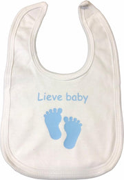 Soft Touch Slabber Lieve Baby Jongens 33 Cm Katoen Wit/blauw