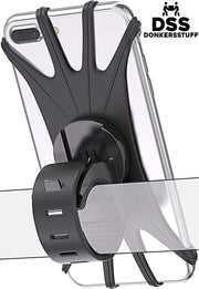 Donkersstuff  Telefoonhouder Fiets/Motor/Scooter/Brommer - 360 graden rotatie – Universeel - Gsm houder fiets