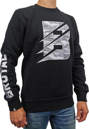 BRUTAL Trui Heren Zwart Camouflage - Sweater Heren - Vest Heren - Hoodie Heren - Maat M