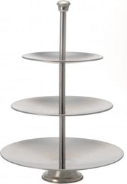 RVS etagere met drie lagen 36
