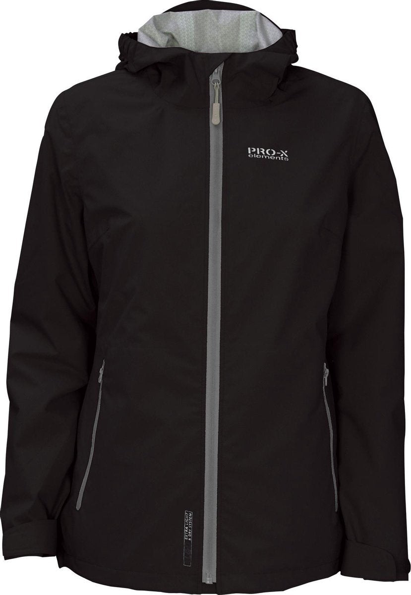 Pro-x Elements Outdoorjas Kim Dames Polyamide Zwart Maat 34