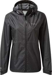 Craghoppers Regenjas Juno Dames Polyester Zwart Maat 34