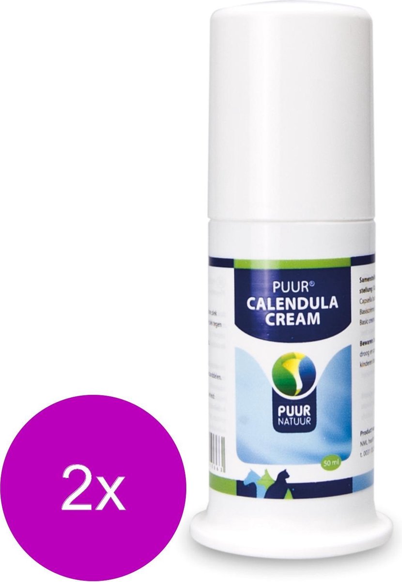 Puur Natuur Calendula Cream - Huidverzorging - 2 x 50 ml