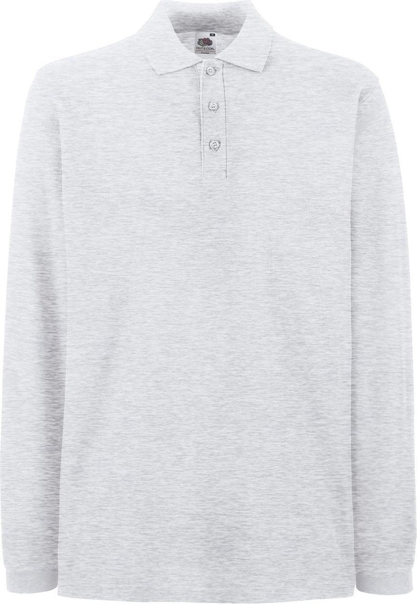 Fruit of the Loom Polo met Lange mouwen Grijs XL